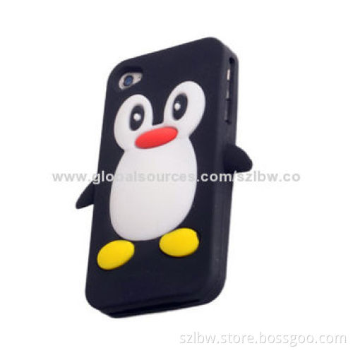 Cartoon Penguin-shaped Silicone Case for iPhone 6
